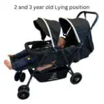 Baby Way Duo Lite - Tandem Double Stroller with Rain Cover - Image 18