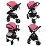 Rover Cherry - 3 in 1 Stroller + Bassinet + Capsule Combo - Image 6