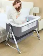 Baby Multifunctional Co-Sleeper Bed and Changing Table - GREY - Image 11