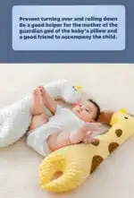 Cuddly Giraffe & Swan Baby Support Pillow - Sleep Aid & Digestive Relief - Image 6