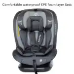 All-Rider 360 Rotating Convertible i-Size R129 Car Seat with ISOFIX and Top Tether - GREY - Image 6