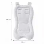 Universal Plush Baby Stroller Liner with Anti-Slip Back - GREY - Image 7