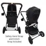 Versa 3-in-1 Travel System – Open Bassinet Stroller + Capsule Car Seat with Sunshade Sets - Image 12