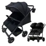 TrekTwo – Ultimate Side-by-Side Double Stroller with Cup Holder
