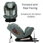 All-Rider Eden i-Size 360 Rotating and Convertible Car Seat with ISOFIX and Top Tether - Image 6