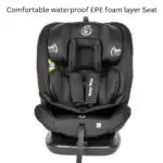 All-Rider 360 Rotating Convertible i-Size Car Seat with ISOFIX and Top Tether BLACK - Image 8