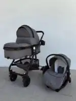 Rover Grey (Boss Mini) - 3 in 1 Stroller System + Bassinet + Capsule Combo - Image 11