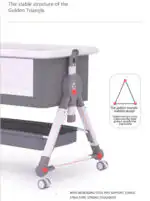 Baby Multifunctional Co-Sleeper Bed and Changing Table - GREY - Image 9