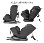 All-Rider 360 Rotating Convertible i-Size Car Seat with ISOFIX and Top Tether BLACK - Image 6