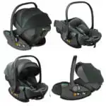 Crown i-Size Capsule Car Seat – Reclining Capsule with 6-Level Adjustable Headrest - Olive - Image 6