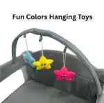 5-in-1 Portable Co-Sleeper Bed with Changing Table and Toy Bar - Image 9