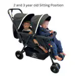 Baby Way Duo Lite - Tandem Double Stroller with Rain Cover - Image 17
