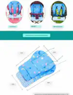 Cozy Cotton Comfort Universal Stroller and Car Seat Cushion liner - Image 6