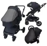 Evolve 3 in 1 Stroller + Bassinet + i-Size Capsule Travel System with Sunshade Sets and Mattress + Food Tray - Image 13