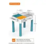 Versatile Children’s Play Activity Table with Chair and Building Blocks - Image 13