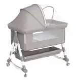 Baby Multifunctional Co-Sleeper Bed and Changing Table - GREY - Image 10