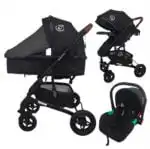 Rover Pro 3-in-1 Stroller, Bassinet, and Capsule Combo with Sunshade Sets + Foodtray - BLACK - Image 11