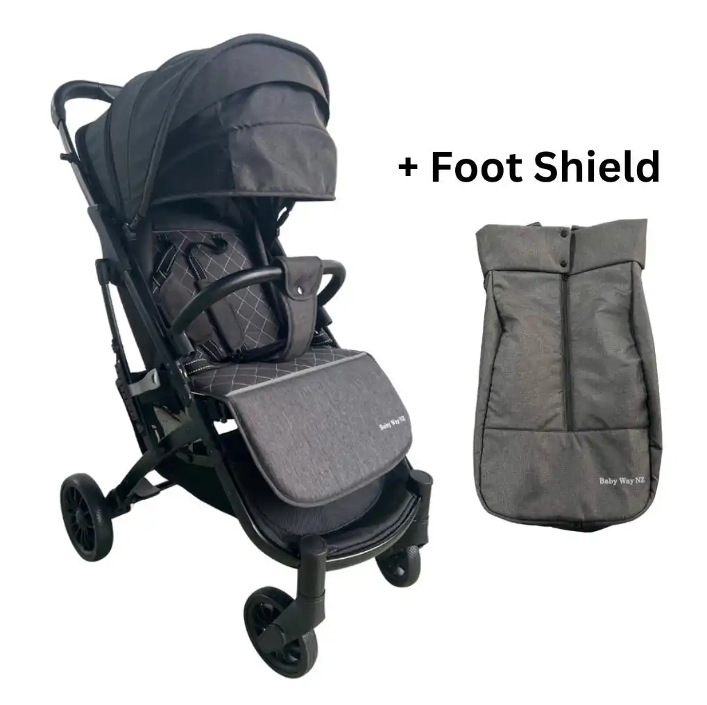 FullSizeRender_874713fb-e80a-471c-ac4b-fb30c6fb664c The Glide - Premium Travel Compact Stroller with Foot Cover - Image 1