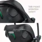 Crown i-Size Reclining Capsule Car Seat with 6-level Adjustable Headrest - BLACK - Image 9