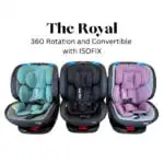The Royal - Luxury 360 Rotating and Convertible Car Seat with ISOFIX and Top Tether - Image 8