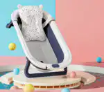 Modern Space-Saving Baby Bathtub with Supportive Pillow