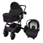 Boss Black - Ultimate 3 in 1 Multifunctional Stroller Buggy + Bassinet + Capsule and Base - Image 10