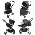 The Flex Black: 3 in 1 Stroller, Open Bassinet, and Capsule with Base Combo - Image 42