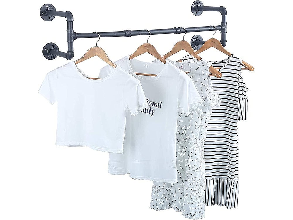 Pipe Wall Mounted Garment Rack