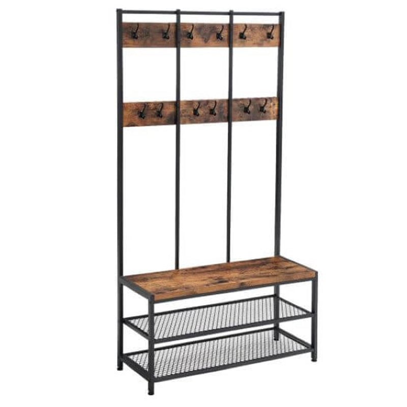 Coat Stand & Shoe Storage Bench by VASAGLE
