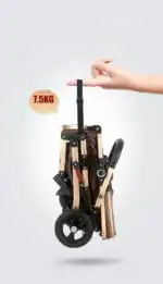 Gold Series 2-way Compact Bassinet Stroller + Feeding Tray - Image 19