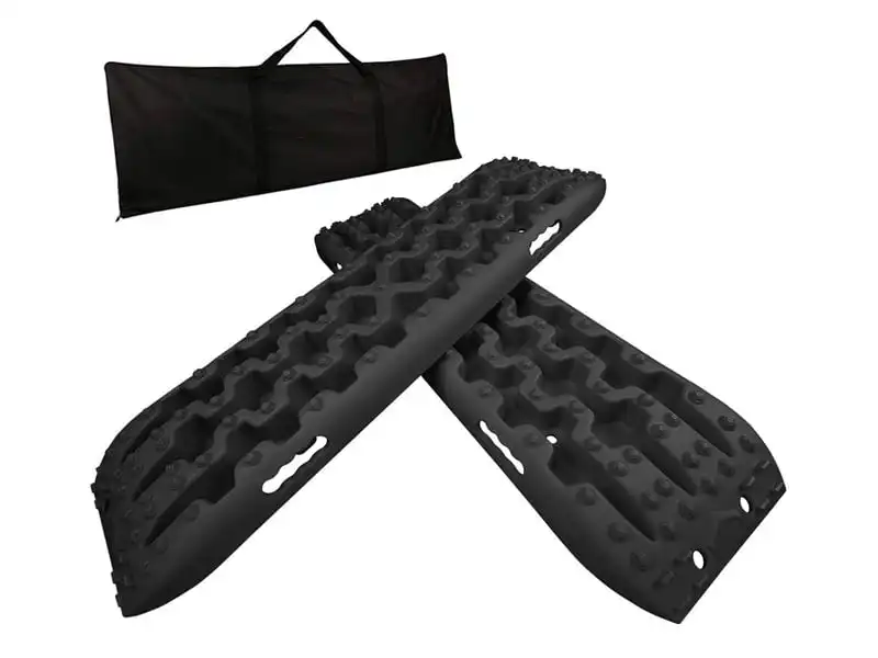 RECOVERY_TRACKS_BLACK5924_SQ2L8LZBKI7T.jpg Recovery Tracks X-BULL – 3rd Gen Traction Boards for Sand Mud Snow 4WD Black - Image 1