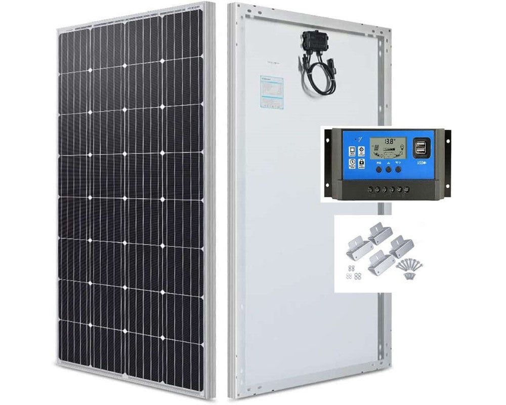 Solar Panel with controller and mount 60W Monocrystalline