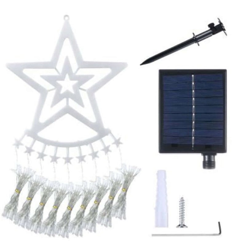 Solar 350 LED String Lights Waterfall Fairy