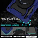 Samsung Galaxy Tab S7 / S8 / S9 Armor HD Shockproof Rugged Cover with Stand - Image 7