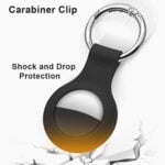 Apple AirTag Locator AirTag Silicone Protective Cover with Carabiner Clip - Image 4