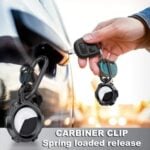 Apple AirTag Locator AirTag Shockproof Cover with Carabiner Clip - Image 4