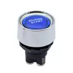 LED Engine Start Button, 33mm, 12V