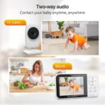 3.2" LCD Wireless Video Baby Monitor with Two-Way Audio, Night Vision & Lullabies - Image 6
