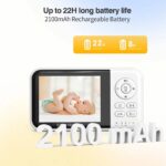 3.2" LCD Wireless Video Baby Monitor with Two-Way Audio, Night Vision & Lullabies - Image 4