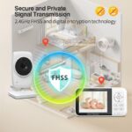 3.2" LCD Wireless Video Baby Monitor with Two-Way Audio, Night Vision & Lullabies - Image 3