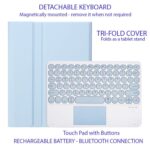Apple iPad 9.7 / iPad Pro 9.7 / Air 2 / Air 9.7 Candy Bluetooth Detachable Keyboard/Cover, Touchpad, Round Keycaps - Image 2
