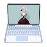 Apple iPad 9.7 / iPad Pro 9.7 / Air 2 / Air 9.7 Candy Bluetooth Detachable Keyboard/Cover, Touchpad, Round Keycaps - Image 3