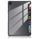 Samsung Galaxy Tab A11+ / Tab A9+ Acrylic Patterned Tri-Fold Flip Cover and Tablet Stand - Image 3