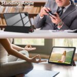 Samsung Galaxy Tab A11+ / Tab A9+ Acrylic Patterned Tri-Fold Flip Cover and Tablet Stand - Image 9