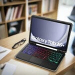 Samsung Galaxy Tab A9+ Wireless Keyboard and Folio Cover with Touchpad - Image 2