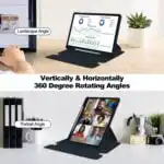 Samsung Galaxy Tab S9 / S9 FE / S10 FE / S10 Lite / S11 Rotating Cover with Detachable Bluetooth Keyboard - Image 7