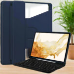 Samsung Galaxy Tab S9+ / S9 FE+ / Tab S10+ Rotating Cover with Detachable Bluetooth Keyboard - Image 9