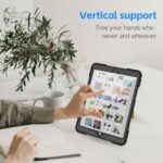 Apple iPad 10.2 Shockproof Waterproof Cover with Built-In Screen Protector, Hand Strap - Image 4