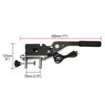 USB Handbrake for PC with Desk Clamp, Aluminium and Steel - Image 3