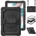 Samsung Galaxy Tab A8 10.5 2021 Heavy Duty Tablet Cover with Rotating Stand/Hand Grip/Stylus Holder, Screen Protector - Image 9